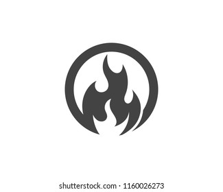 Fire flame vector illustration design template