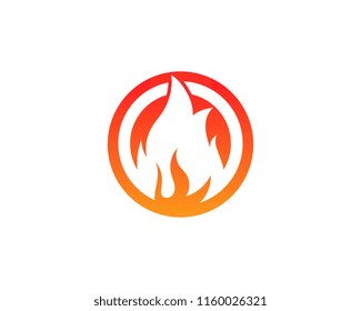 Fire flame vector illustration design template