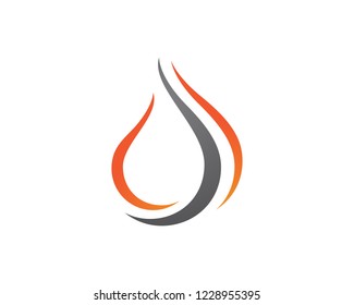 Fire flame vector illustration design template