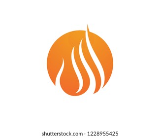 Fire flame vector illustration design template