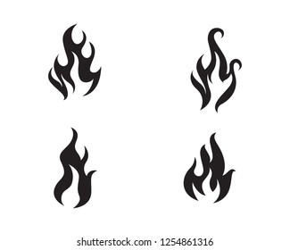 Fire flame vector illustration design template