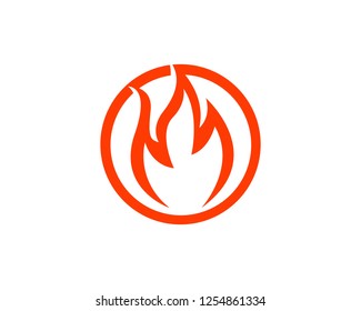 Fire flame vector illustration design template