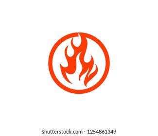 Fire flame vector illustration design template