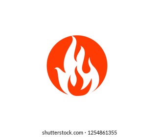 Fire flame vector illustration design template