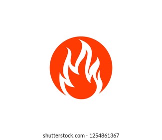 Fire flame vector illustration design template