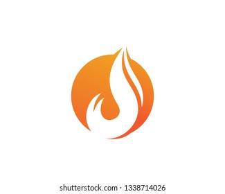 Fire flame vector illustration design template