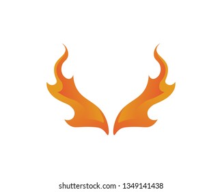 Fire flame vector illustration design template