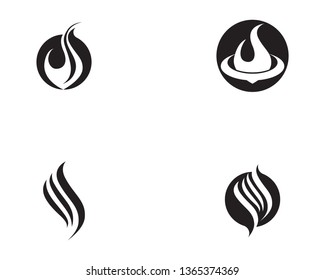 Fire flame vector illustration design template