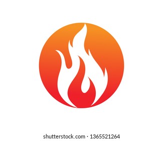 Fire flame vector illustration design template