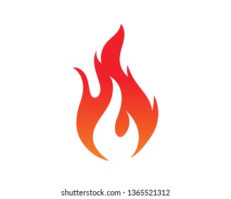 Fire flame vector illustration design template