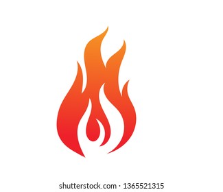 Fire flame vector illustration design template
