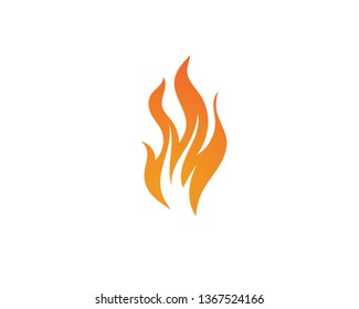 Fire flame vector illustration design template