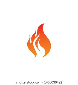 Fire flame vector illustration design template