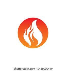 Fire flame vector illustration design template