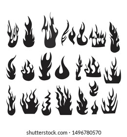 Fire flame vector illustration design template