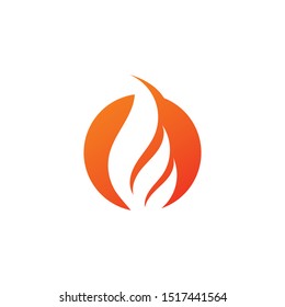 Fire flame vector illustration design template