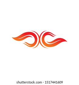 Fire flame vector illustration design template