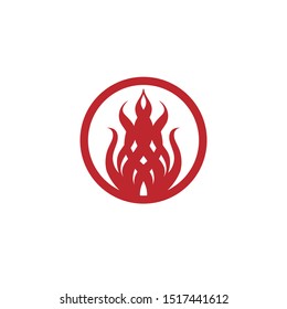 Fire flame vector illustration design template