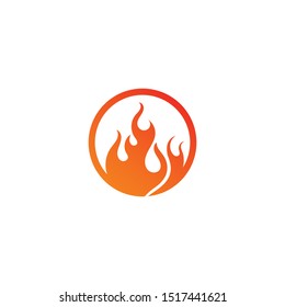 Fire flame vector illustration design template