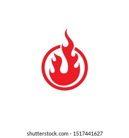 Fire flame vector illustration design template