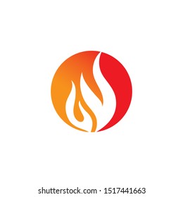 Fire flame vector illustration design template