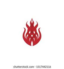 Fire flame vector illustration design template