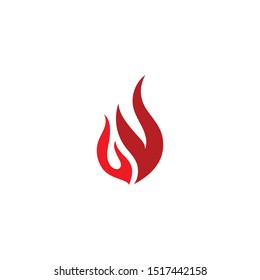 Fire flame vector illustration design template