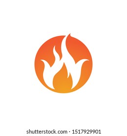 Fire flame vector illustration design template