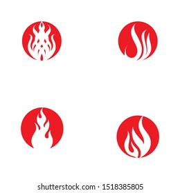 Fire flame vector illustration design template