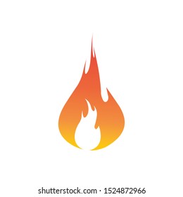 Fire flame vector illustration design template