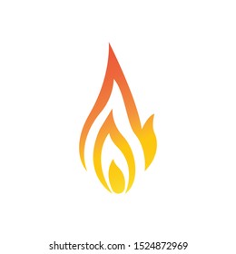 Fire flame vector illustration design template