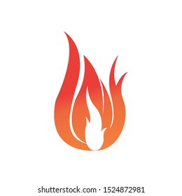 Fire flame vector illustration design template