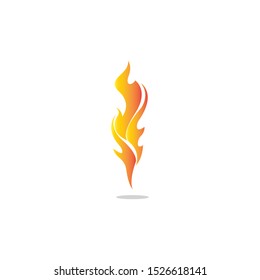 Fire flame vector illustration design template