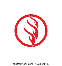 Fire flame vector illustration design template