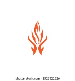 Fire flame vector illustration design template