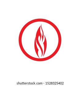 Fire flame vector illustration design template