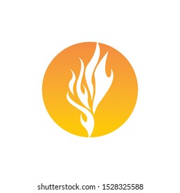 Fire flame vector illustration design template