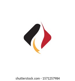 Fire flame vector illustration design template