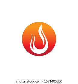 Fire flame vector illustration design template