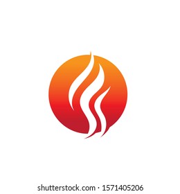 Fire flame vector illustration design template