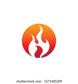 Fire flame vector illustration design template