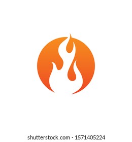 Fire flame vector illustration design template
