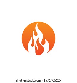 Fire flame vector illustration design template