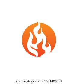 Fire flame vector illustration design template