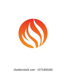 Fire flame vector illustration design template