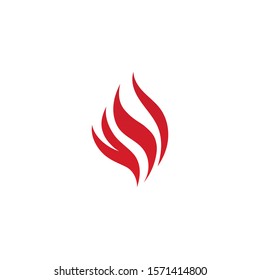 Fire flame vector illustration design template