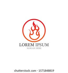 Fire flame vector illustration design template