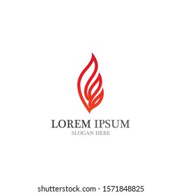 Fire flame vector illustration design template