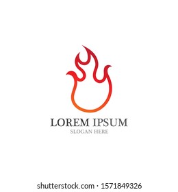 Fire flame vector illustration design template
