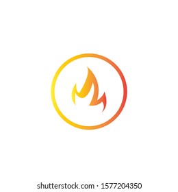 Fire flame vector illustration design template - Vector